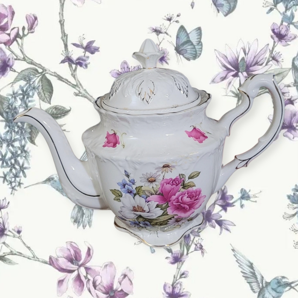 Crown Dorset Floral  Teapot